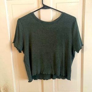 Aerie ruffle crop top